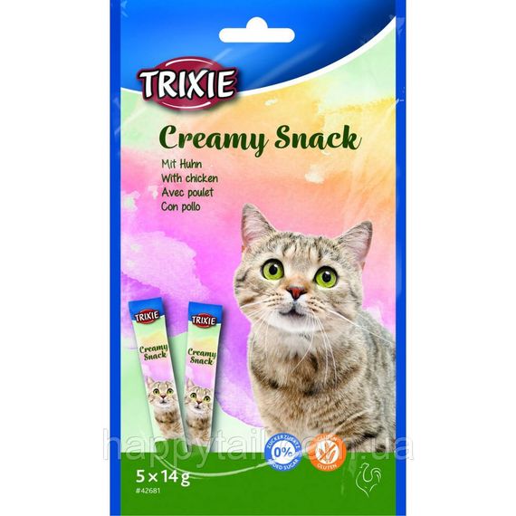 Лакомство Trixie Creamy Snacks для котов с курицей 5 шт х 14 г | Зображення 2