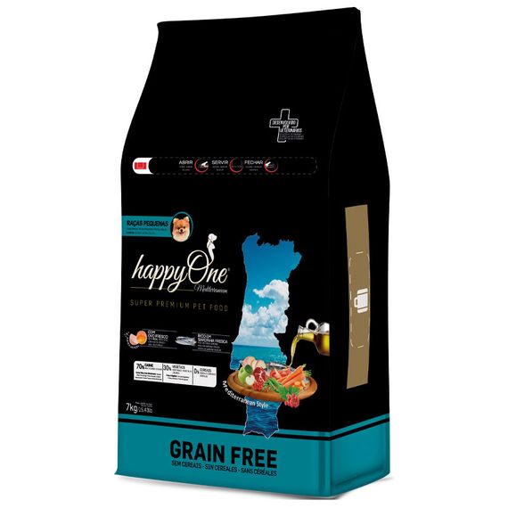 Корм happyOne Mediterraneum Small Breeds Fresh Sardine сухий із сардиною для дорослих собак малих порід 7 кг