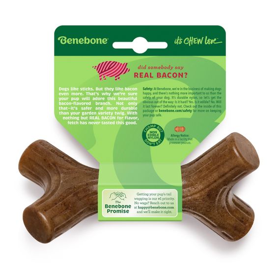 Іграшка для собак зі смаком бекону Benebone Bacon Stick, 14 см | Зображення 2