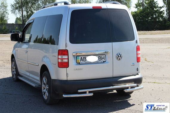 Задня дуга AK003-2 (2 шт., нерж) для Volkswagen Caddy 2004-2010 рр | Зображення 3