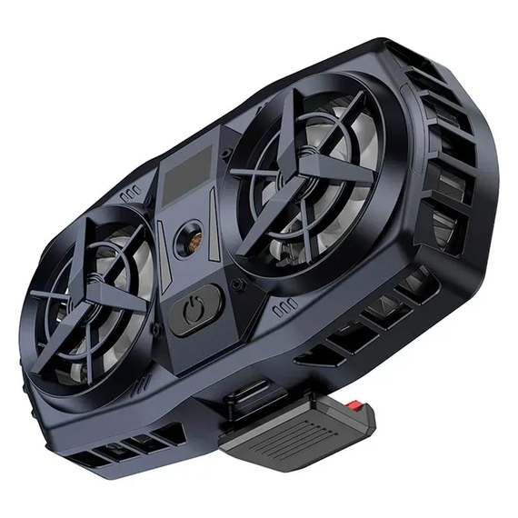 Кулер для охолодження для мобільного телефону Hoco GM36 | смартфона на IOS Android Андроїд |4.5-7" затискач| Чорний | Зображення 4