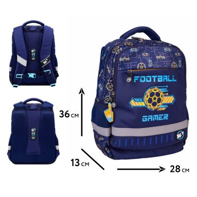 Рюкзак шкільний Yes Football Gamer S-52 Ergo (559891) | Зображення 3