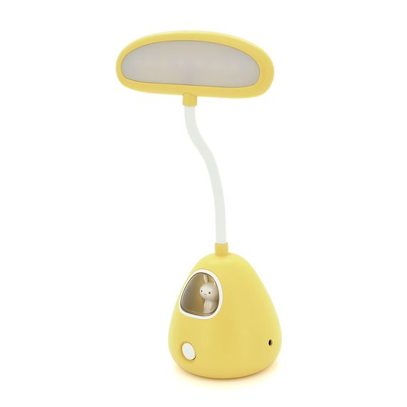 Гнучка настільна лампа-нічник RABBIT LD-3053, 3 режими, 4,2V 300mAh. microUSB, 3 години роботи, 25см, 200гр, Yellow, Box | Зображення 1