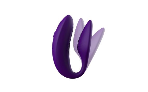Вібратор для пар We-Vibe SYNC 2 Purple — гнучкий, We-Connect Bluetooth, водонепроникний, магнітна зарядка | Зображення 3