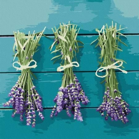 Картина по номерам. "Лавандовое трио" 40х40 13114-AC