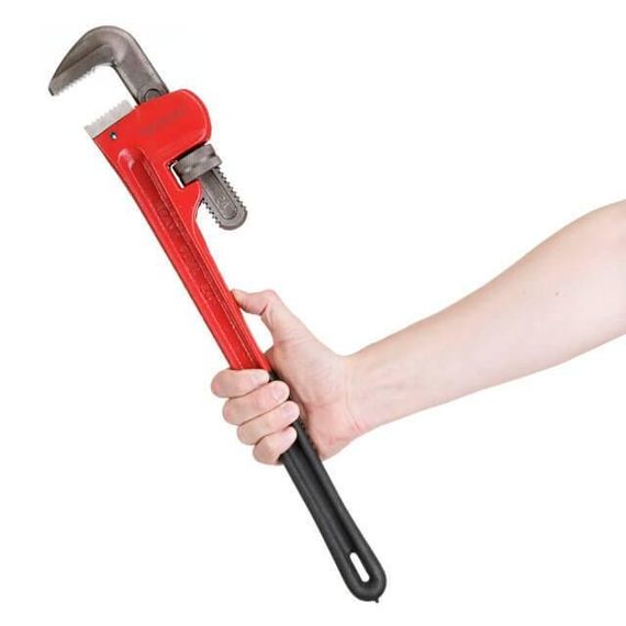 Ключ трубний 600мм тип "Stillson". INTERTOOL HT-0185 | Зображення 2