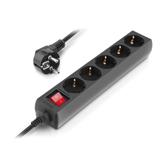 Мережевий фільтр живлення REAL-EL RS-Protect M 1.8m, black (EL122300026) | Зображення 4