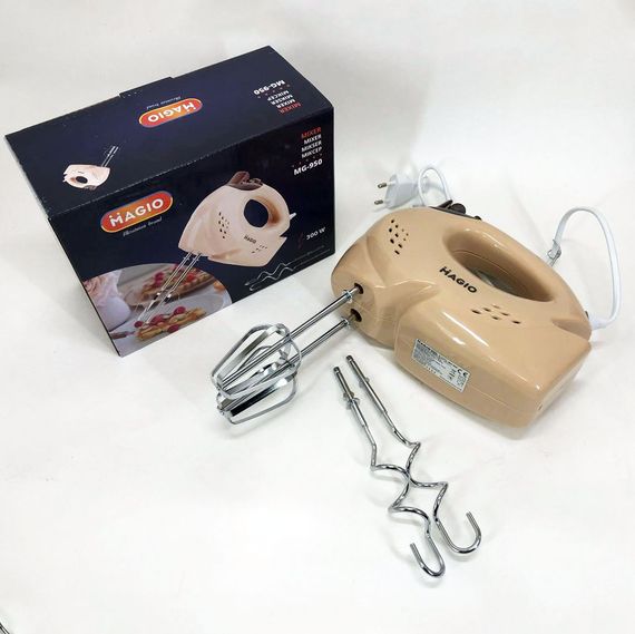 Міксер MAGIO MG-950, двовіночковий міксер, гарний міксер, найкращий ручний міксер, ручний міксер для кухні | Зображення 1