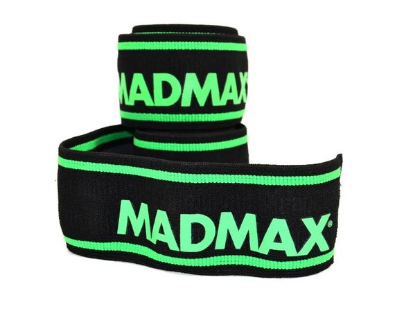 Кистьові бинти MadMax MFA-299 Non slide & slip knee wraps 2.0 м Black/Green (MFA-299-U) | Зображення 1