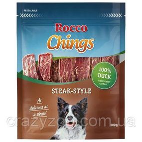 Лакомство для собак Rocco Chings Steak-Style филе утки полосками 200 г 006850 ЦЕНА ЗА 1 КГ
