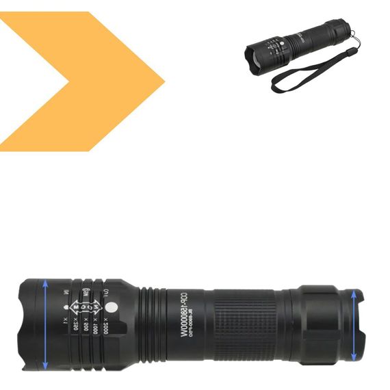 Ручний ліхтарик акумуляторний потужний 1000 люмен XPRO BL 8900-P50 (123463858_323) | Зображення 1