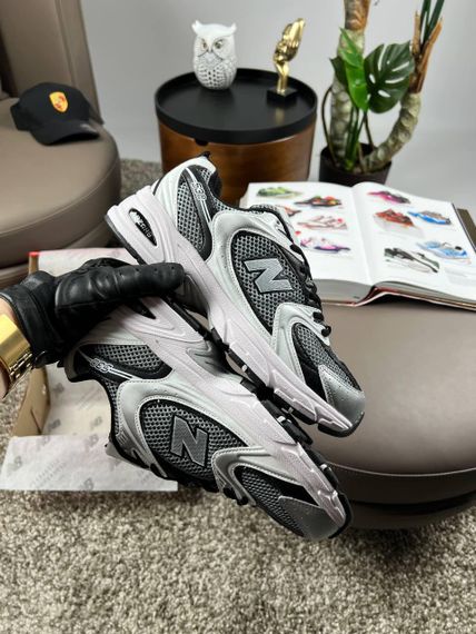 Мужские кроссовки New 530 Premium Silver Grey Black весна / літо / осінь А3658 | Зображення 5