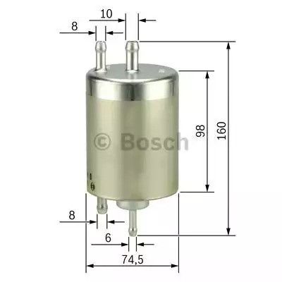 Фільтр паливний MB W210 2.4-4.3 97- BOSCH (0450915003) | Зображення 4