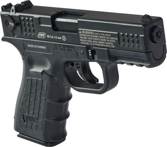 Пістолет пневматичний ASG ISSC M22. CO2. 4,5 мм кал. 4.5 мм Black | Зображення 3