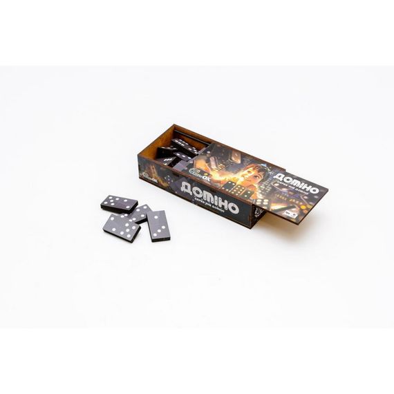 Деревянная настольная игра "Домино" Puz-22929, 28 элементов | Зображення 1