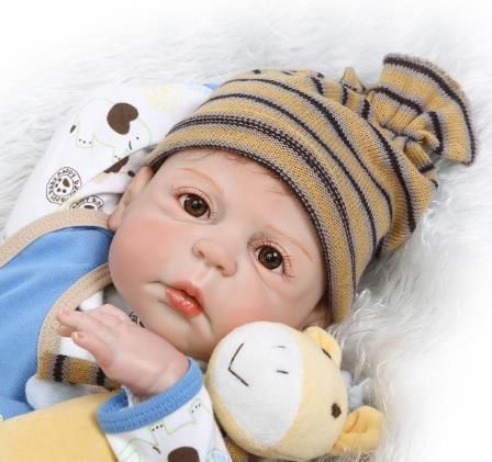 Силиконовая Коллекционная Кукла Реборн Reborn Мальчик Лёва  ( Виниловая Кукла ) Высота 57 см | Зображення 2