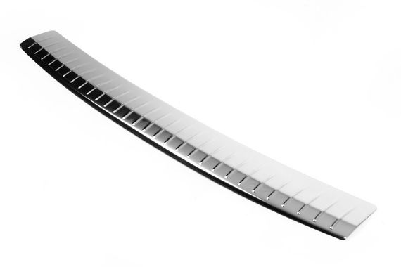 Накладка на задний бампер OmsaLine Глянец (SW, нерж) для Volkswagen Passat B7 2012-2015 гг. | Зображення 4