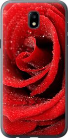Чехол на Samsung Galaxy J5 J530 (2017) Красная роза "529u-795-17620"