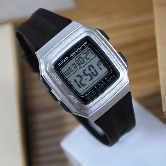 Часы наручные для мужчины стильные электронные кварцевые оригинал Casio Collection F-201WAM-7AVEF | Зображення 5