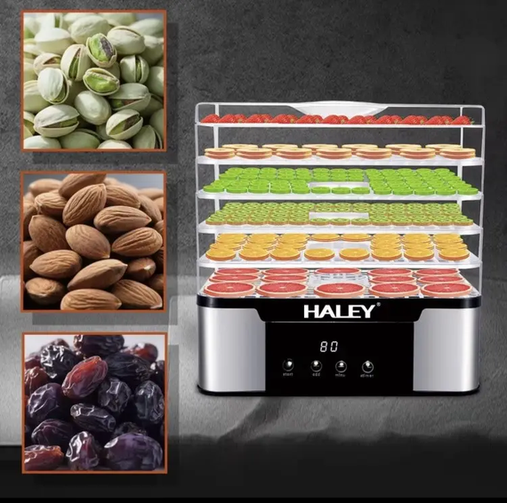 Електросушарка для овочів і фруктів HALEY HY-9802, дегідратор для продуктів | Зображення 2
