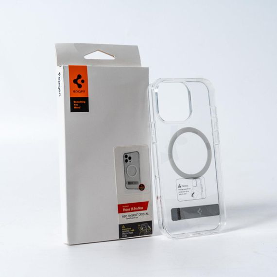 Чохол Spigen AAA Magnetic Clear Stand for Apple iPhone 16 Transparent | Зображення 2