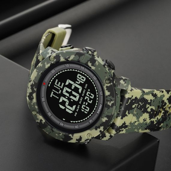 Чоловічий годинник Skmei 2095CMGN Camo Green + Compass | Зображення 6