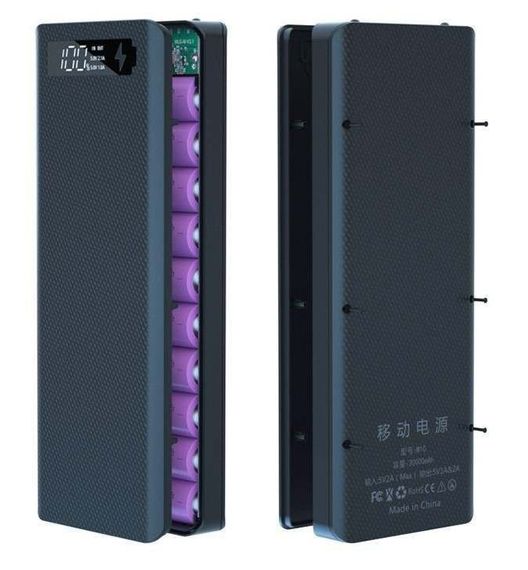 Корпус PowerBank M10-PD на 10 акумуляторів 18650 з функцією швидкого заряджання