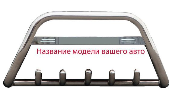 Кенгурятник WT004 (нерж) для Peugeot Partner Tepee 2008-2018 гг