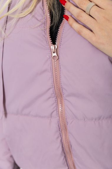 Куртка жіноча демісезонна, колір бузковий, 131R175 | Зображення 4