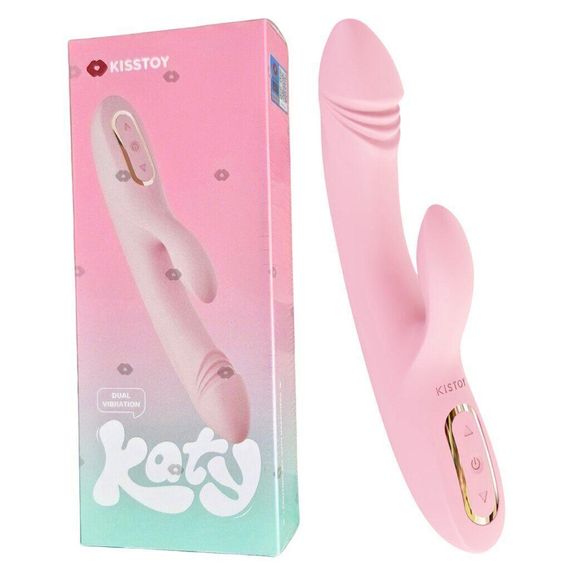 Вібратор-кролик з підігрівом KISSTOY Katy (дірки на пакованні!!!) Sex Aura | Зображення 3