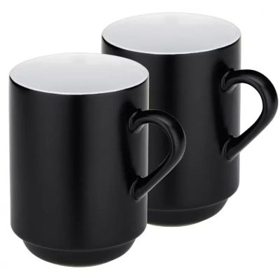 Набор чашек Kela Mattia 300 мл 2 шт Black (12756)
