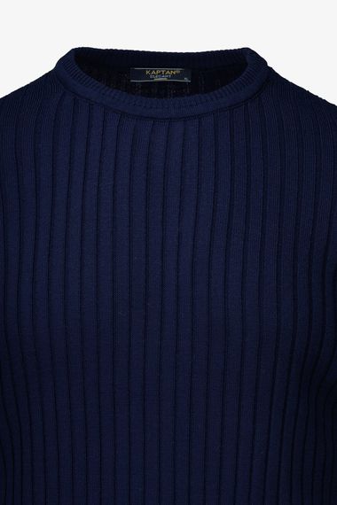 Джемпер однотонний чоловічий Kaptan 1111 M Синій shop (2000990775610) | Зображення 6