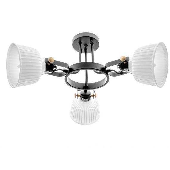 Люстра потолочная классическая E14 40W BK (BR-01463C/3) | Зображення 3