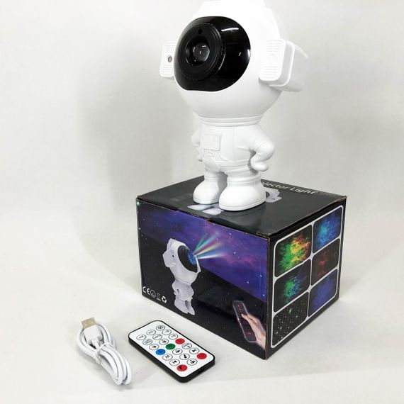 Світильник космонавт 3d проектор, Світильник зоряне небо на стелі, Нічник проектор зоряне небо IO-79 | Зображення 6