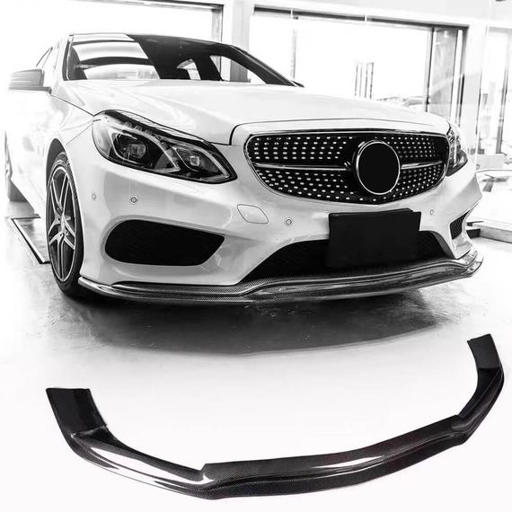 Передний Бампер Лип V1 для AMG-Line 2013-2016 Карбон для Mercedes E-сlass W212