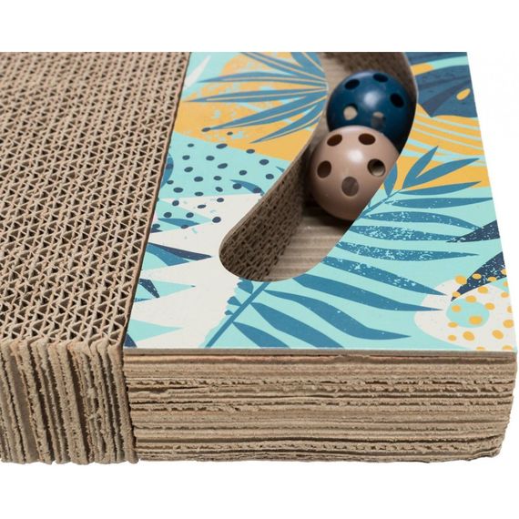 Дряпка Trixie для котів з двома кульками та котячою м ятою картонна 38х5х30 см | Зображення 3