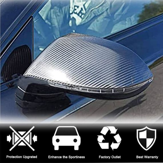 Кришки дзеркал (Карбон) для Ауди A7 2010-2018 рр | Зображення 2