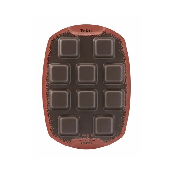 Форма для випікання Tefal PerfectBake, 10 форм, квадратний, 21х29см, алюміній, коричневий (J5734502) | Зображення 4