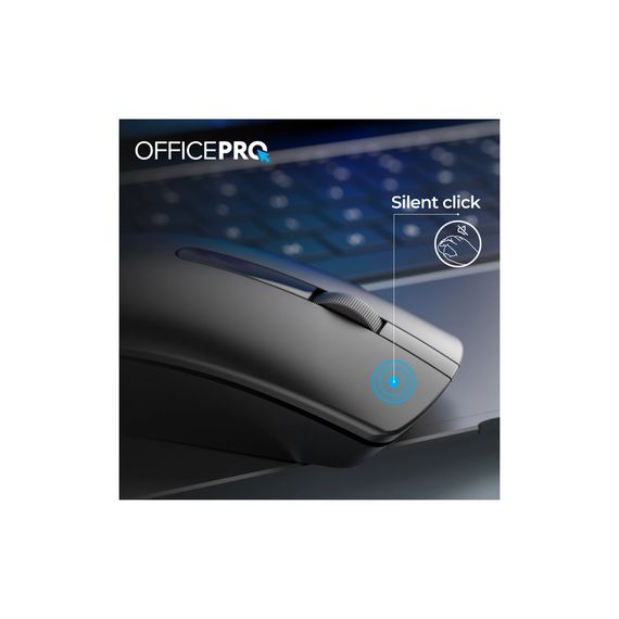 Мишка OfficePro M175B Silent Click Wireless Black (M175B) | Зображення 9