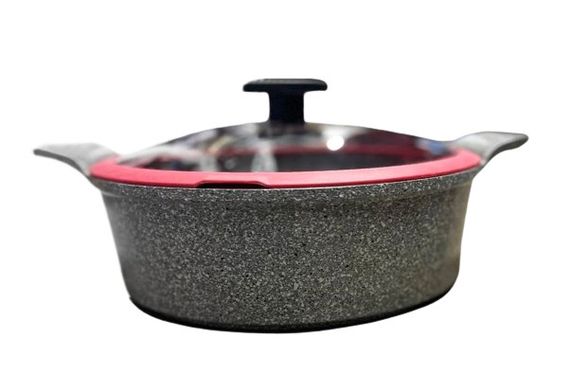 Каструля преміум класу зі скляною кришкою Neoflam EK-OT-L28I Light Marble з мармуровим покриттям 28см | Зображення 3