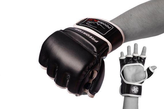 Рукавиці для MMA PowerPlay 3056 Чорні XL