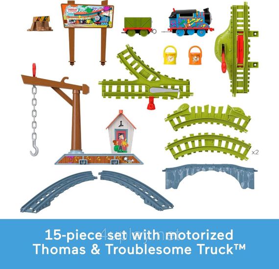 Паровозик Томас и друзья Железная дорога Цветное приключение Fisher-Price Thomas & Friends Paint Delivery Set | Зображення 2