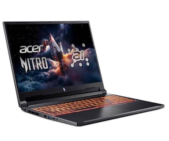 Ігровий ноутбук Acer Nitro V 16 ANV16-42-R87B / 16" (1920x1080) IPS / AMD Ryzen 7 260 (8 (16) ядер по 3.8 - 5.1 GHz) / 16 GB DDR5 / 1000 GB SSD NVMe / nVidia GeForce RTX 5070, 8 GB GDDR7, 128-bit / WebCam б/в | Зображення 3