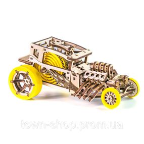 Деревянный конструктор "Hot Rod" Time for Machine T4M380303 Желтый