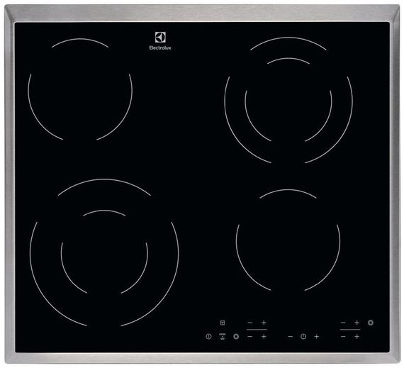 Варильна поверхня Electrolux електрична склокерамічна EHF6342XOK