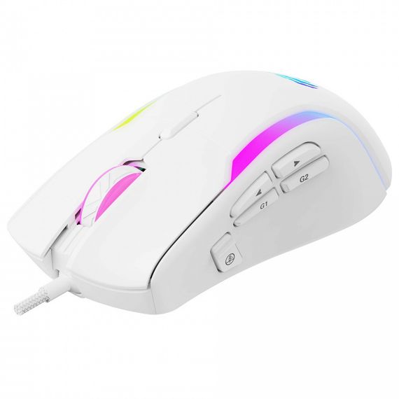 Проводная игровая мышь с 9 программируемыми кнопками HAVIT HV-MS1033 8000 DPI  USB White | Зображення 1
