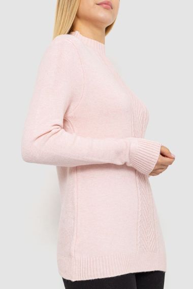 Светр жіночий, колір світло-рожевий, 221R20PCS10 | Зображення 2