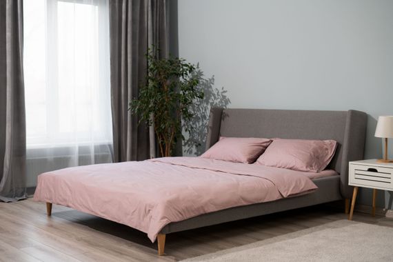 Комплект Постільної Білизни ARDESTO  1.5сп Mix&amp;Match, підковдра 160х220см, простирадло 180х240см, наволочки (2) 50х70см, 100% бавовна, сатин, рожевий світлий (ART1622SP) | Зображення 1