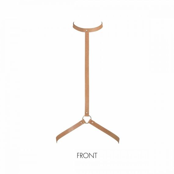 Портупея Bijoux Indiscrets MAZE - I Harness Brown, экокожа sexstyle | Зображення 6