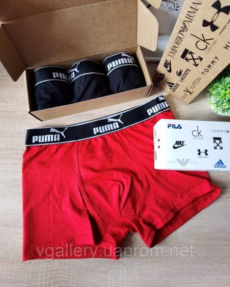 Чоловічі труси Puma, чоловічі боксери Пума, бавовняні труси Пума Преміум якості | Зображення 4